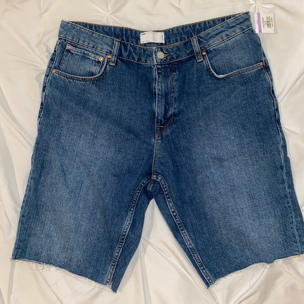 Nwt ASOS Blue Jean Shorts Size 34